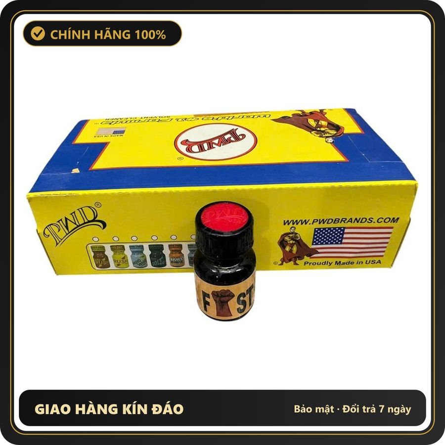 (Che Tên) Popper Fist Vàng 10ml Chính Hãng Mỹ USA PWD 409212 Chuẩn Auth