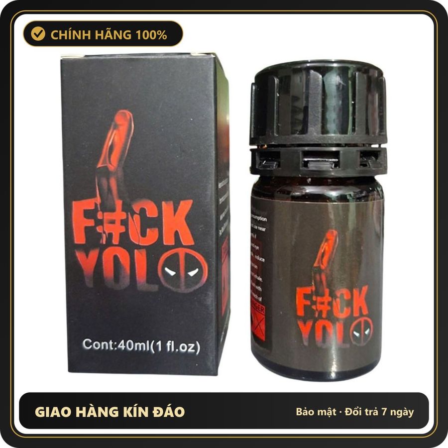 (Che Tên) Popper Fuck YoLo 40ml Dành Cho Top Bot Cao Cấp Bảo Đảm