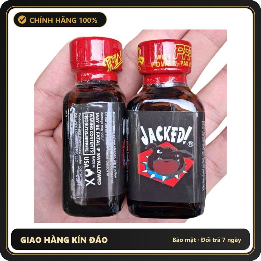 (Che Tên) Popper Jacked PWD USA – Chai 30ml Bảo Mật Tuyệt Đối