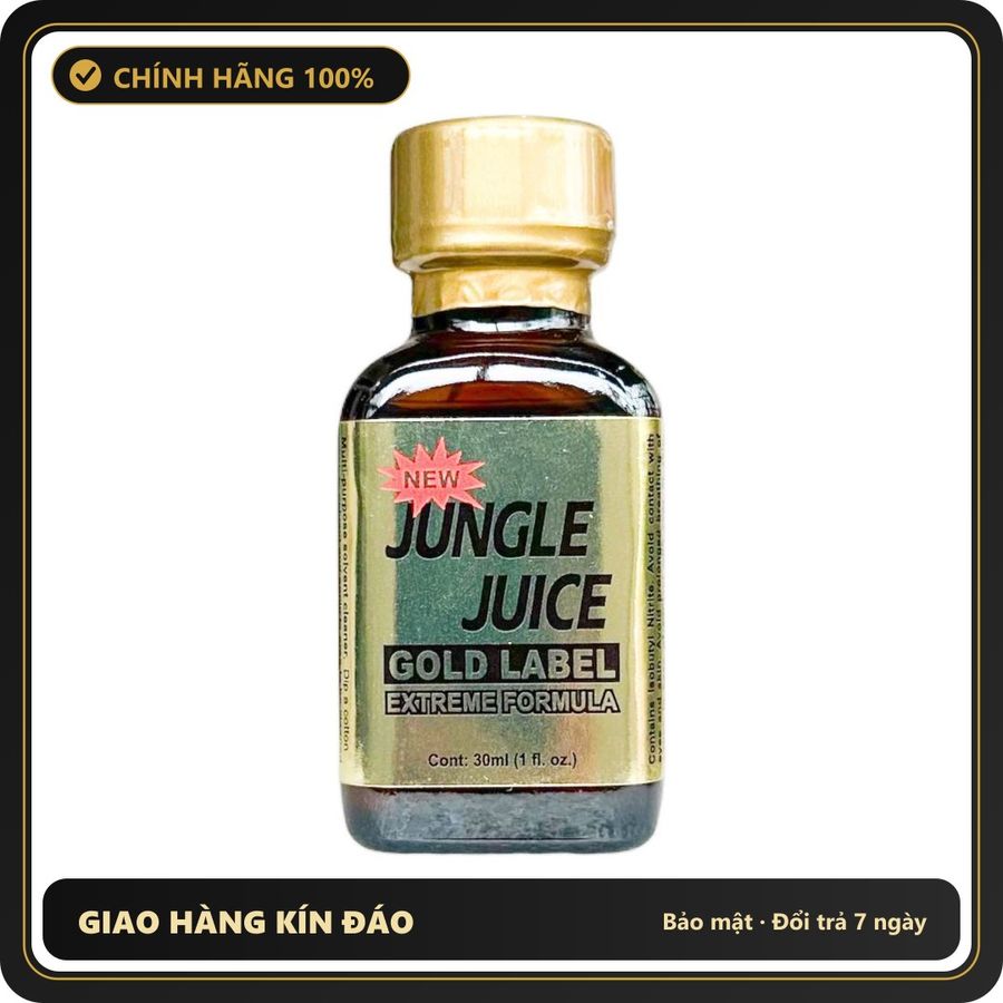 (Che Tên) Popper Jungle Juice Gold Label Mỹ Chính Hãng 30ml 410817 Chuẩn Auth