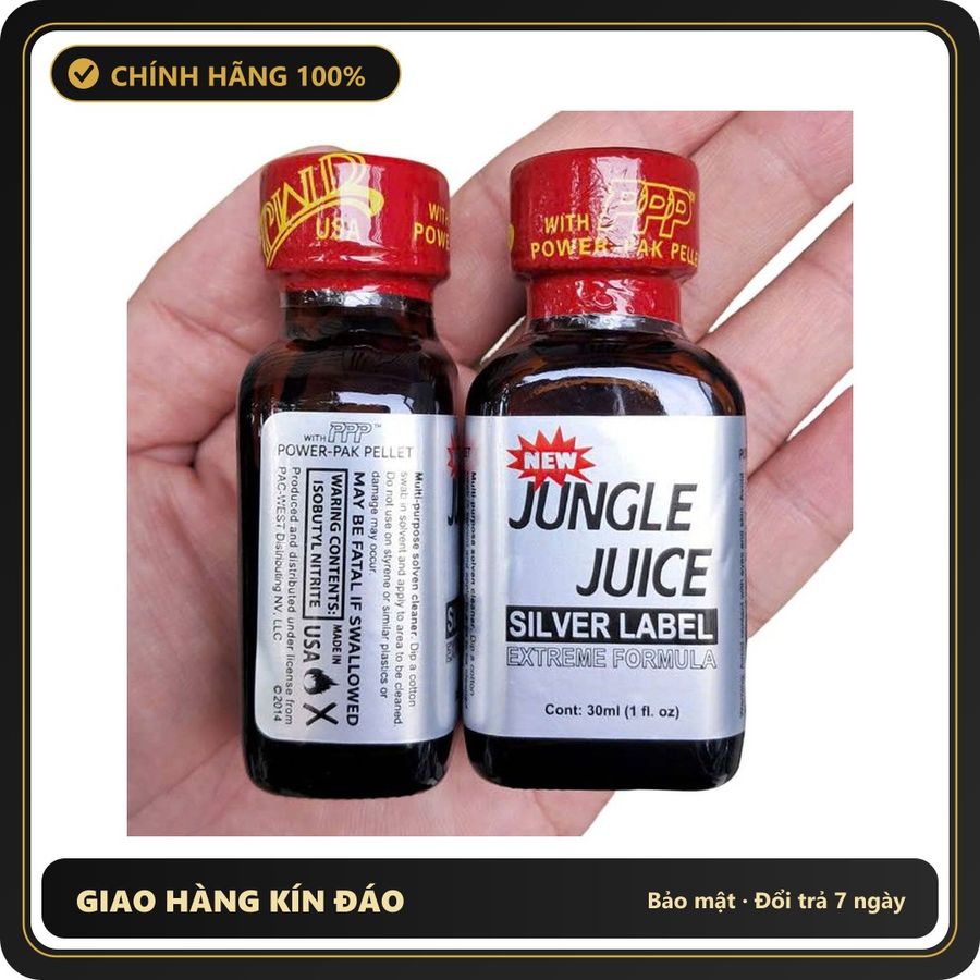 (Che Tên) Popper Jungle Juice Plaitnum 30ml USA Hộp Trắng Kín