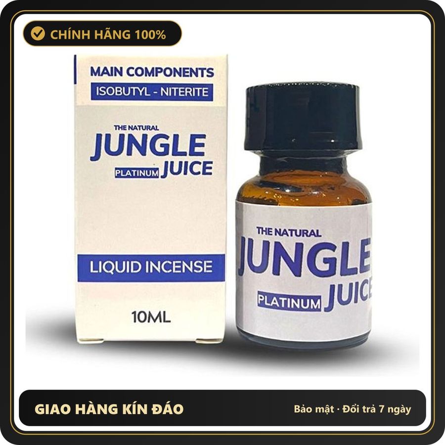(Che Tên) Popper Jungle Juice Platinum 10ml Tột Đỉnh Của Sự Khoái Lạc 417176 Cao Cấp Bảo Đảm