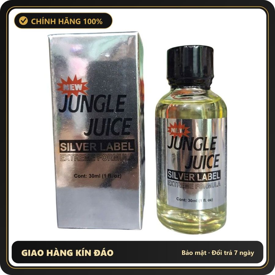 (Che Tên) Popper Jungle Juice Silver Label Extreme Formula 30ml Bảo Mật Tuyệt Đối