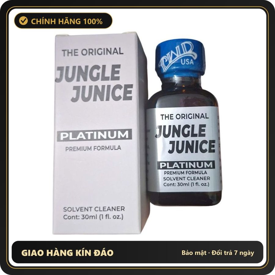 (Che Tên) Popper Jungle Junice Platinum 30ml Hộp Trắng Kín