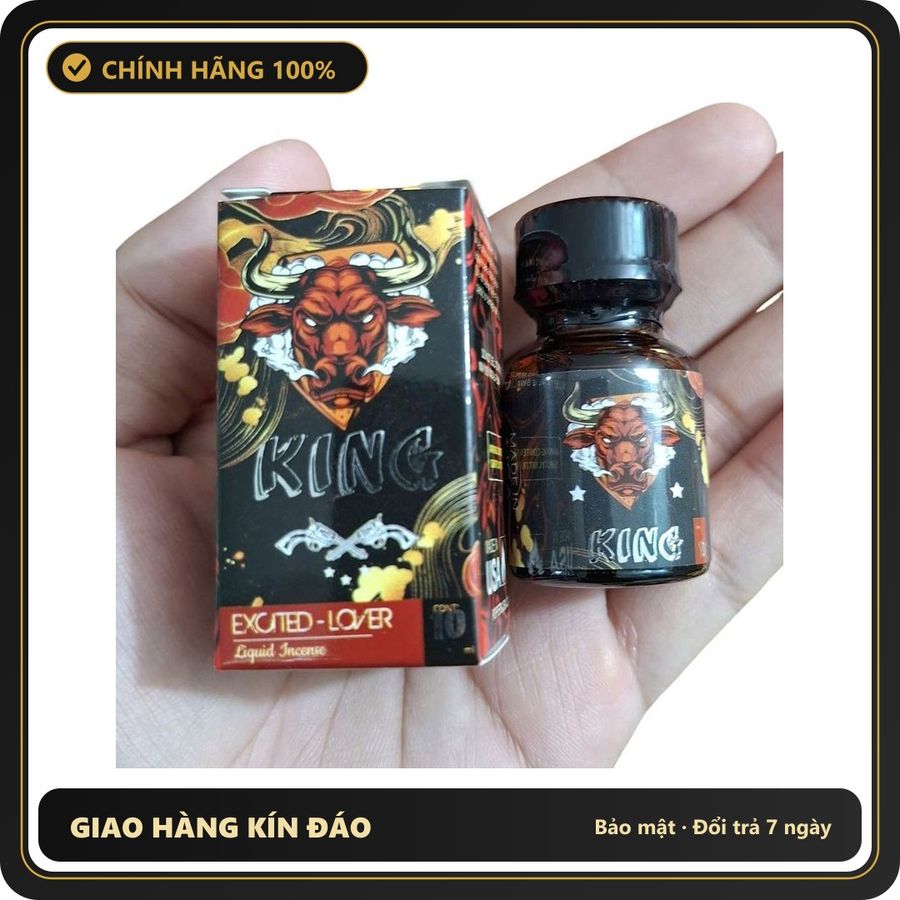 (Che Tên) Popper King Đầu Trâu 10ml – Chính Hãng Mỹ Cao Cấp Bảo Đảm