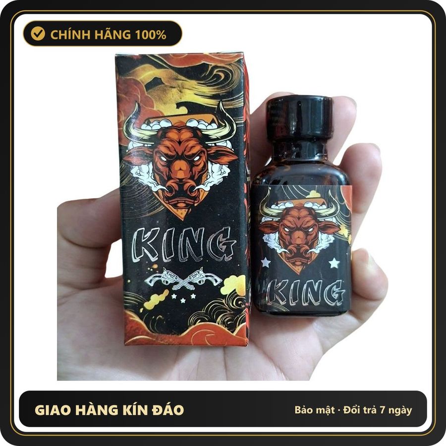 (Che Tên) Popper King Đầu Trâu 30ml – Chính Hãng Mỹ Cao Cấp Bảo Đảm