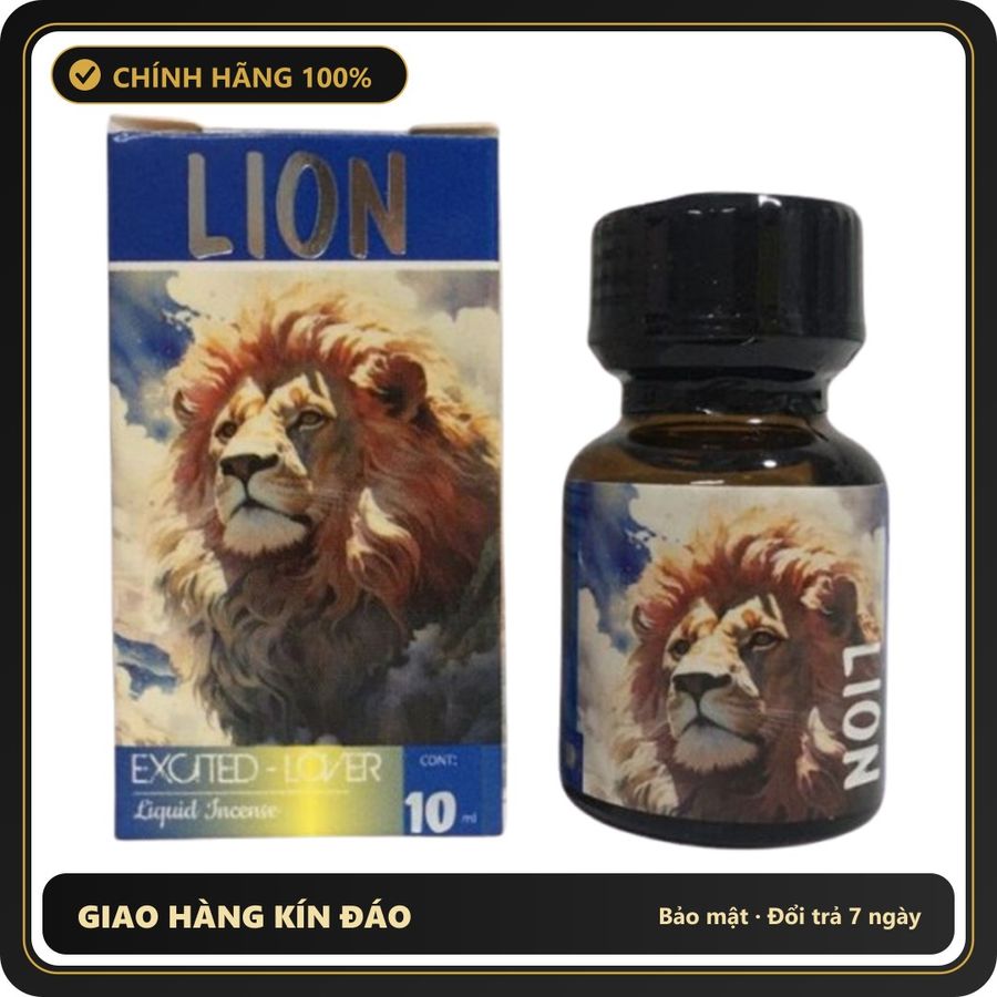 (Che Tên) Popper Lion 10ml Chính Hãng 432714 Hộp Trắng Kín