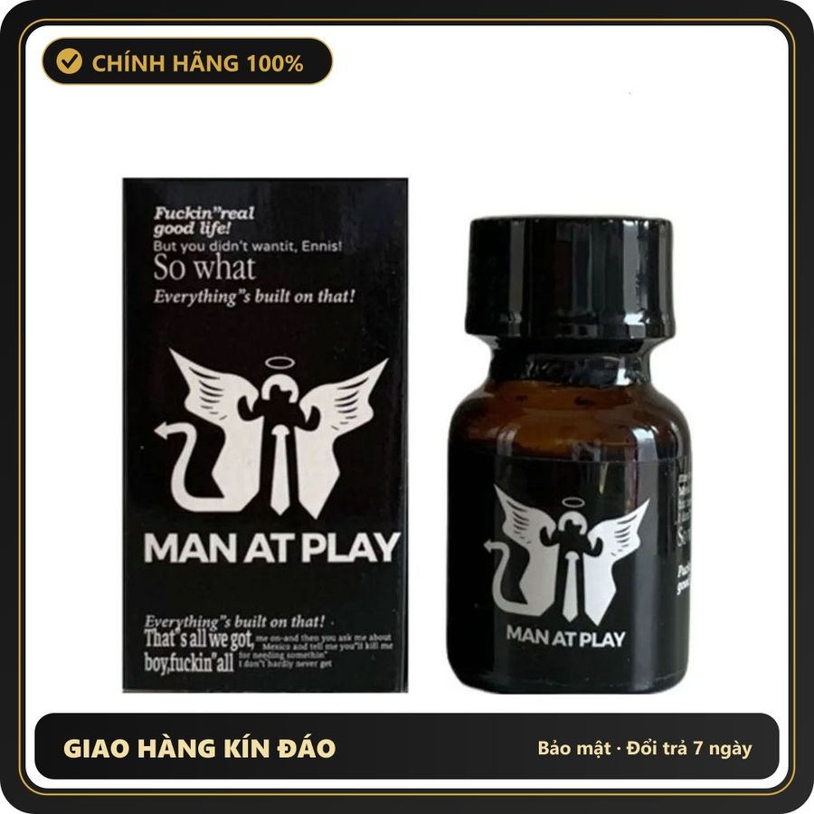 (Che Tên) Popper Man At Play Đen 10ml Chính Hãng Dành Cho Top Bot Loại Mạnh - Hàng Mới Về