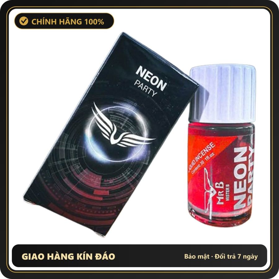 (Che Tên) Popper Neon Party Đỏ 40ml 445605 - Hàng Mới Về