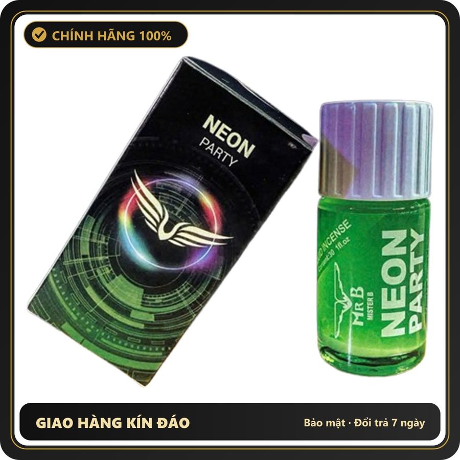 (Che Tên) Popper Neon Party Xanh Lá 40ml Chuẩn Auth