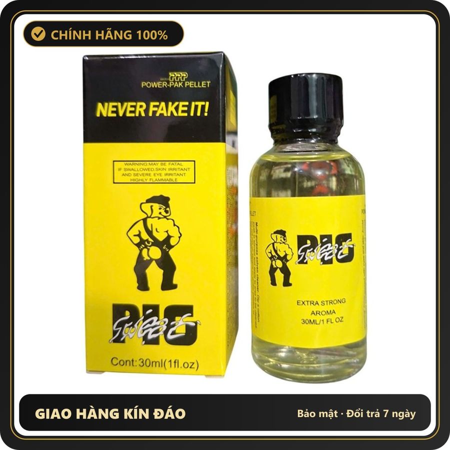 (Che Tên) Popper Pig Sweat 30ml Never Fake It - Hàng Mới Về