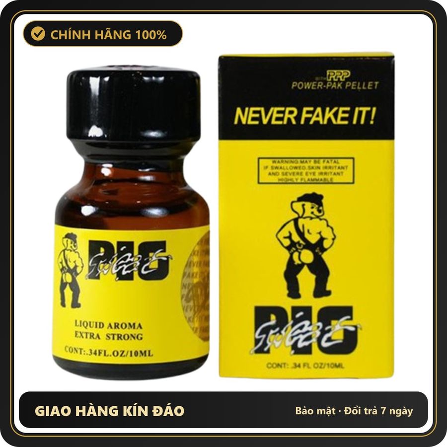 (Che Tên) Popper Pig Sweet Vàng 10ml Chính Hãng Never Fake It 451874 Hỗ Trợ 24/7