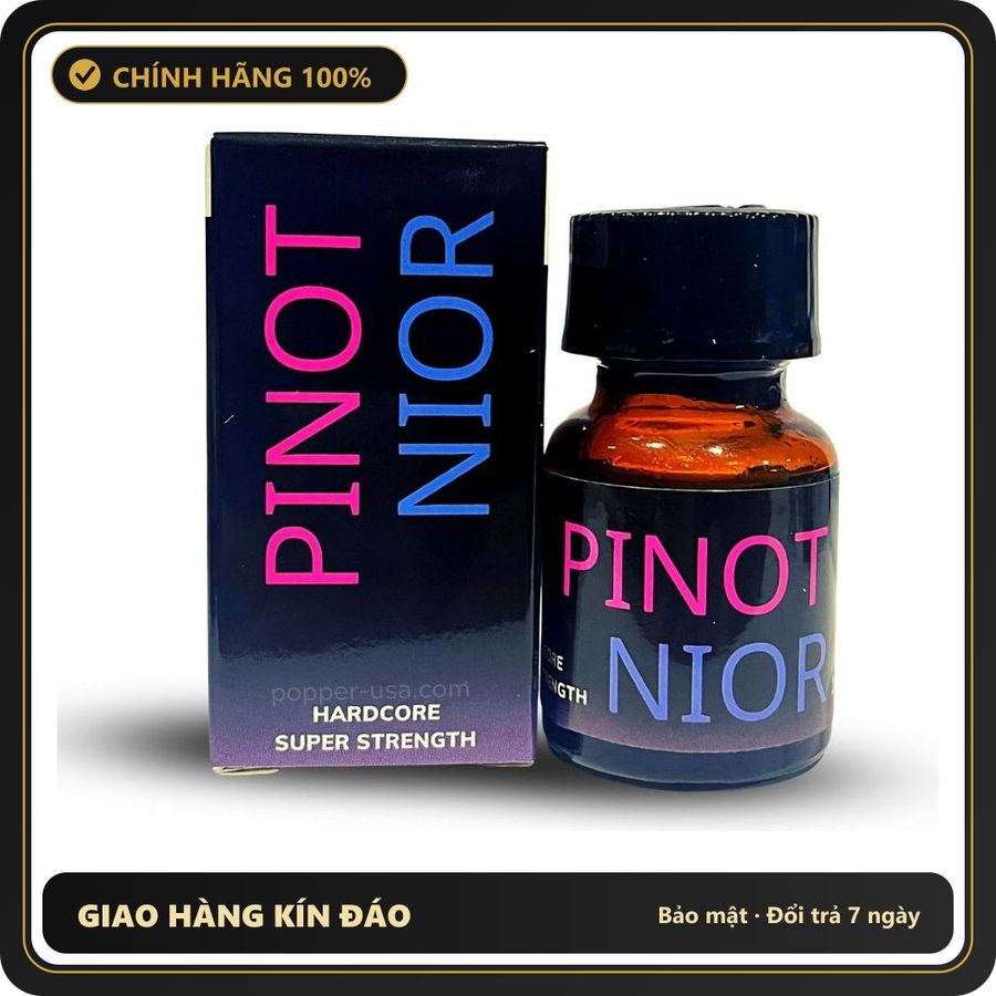 (Che Tên) Popper Pinot Nior Mạnh Mẽ Cuồng Nhiệt 10ml – Mẫu mới 451878 Hộp Trắng Kín