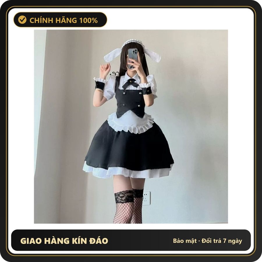 (Che Tên) Váy Cosplay Lolita Thỏ Hóa Trang - Đồ Ngủ Nữ Phong Cách Kiểu Dáng Độc Đáo Cho Tiệc Halloween và Sự Kiện Cosplay - Hàng Mới Về