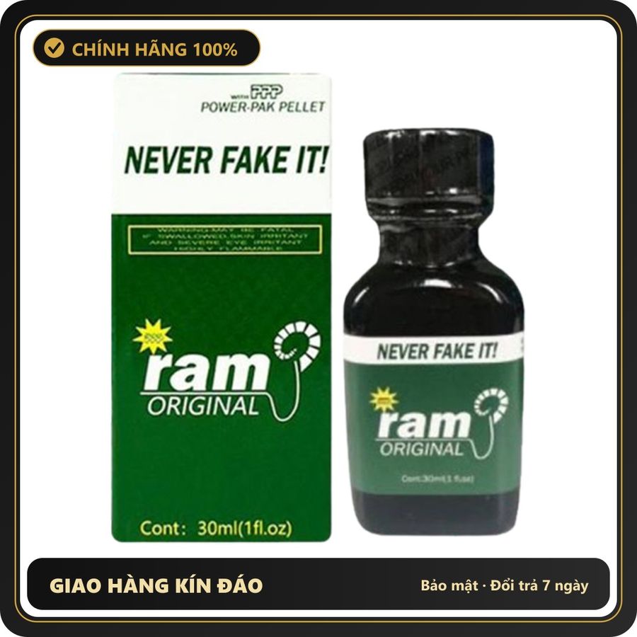 (Che Tên) Popper Ram Original 30ml chính hãng Never Fake It PPP 454543 Chuẩn Auth
