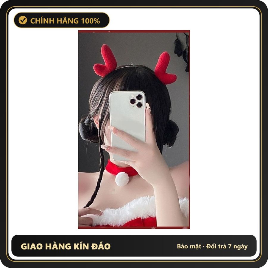 (Che Tên) Cài Tóc Tuần Lộc Noel Giáng Sinh - Phụ Kiện Thời Trang Độc Đáo Cho Mùa Lễ Hội, Dễ Dàng Kết Hợp Với Nhiều Trang Phục Cao Cấp Bảo Đảm