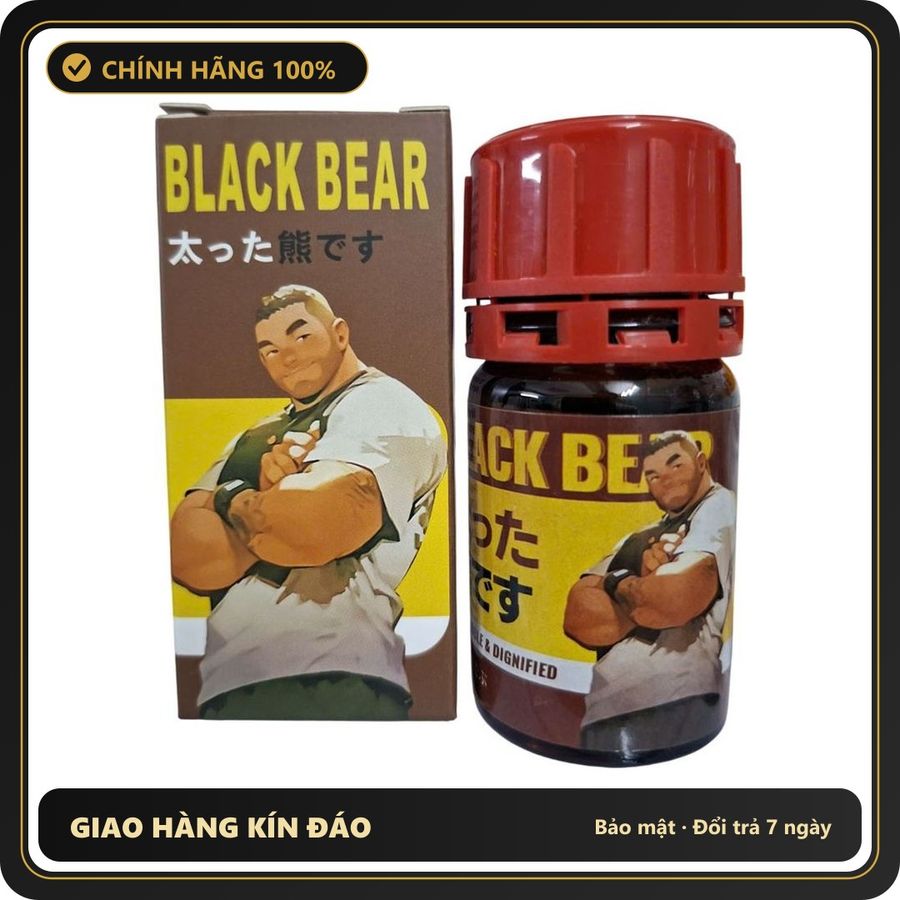 (Che Tên) Popper Black Bear 40ml Chuẩn Auth