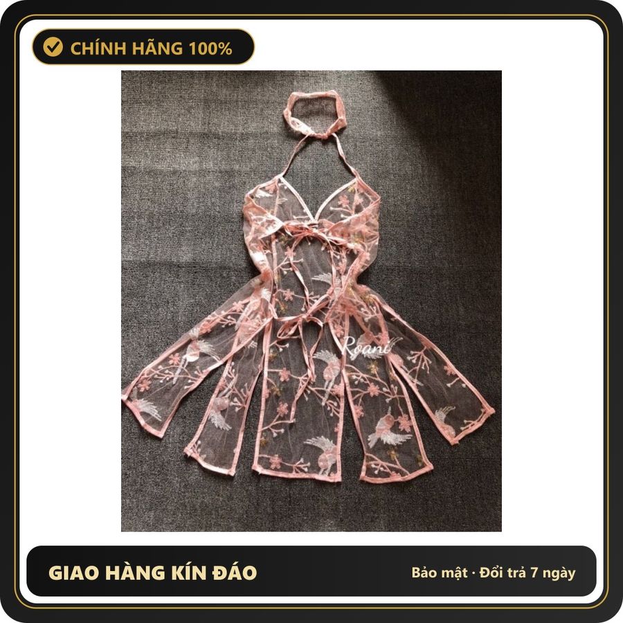 (Che Tên) Váy Cosplay Sườn Xám Thêu Cành Hoa - Đồ Ngủ Quyến Rũ Phong Cách Trung Quốc, Dành Cho Dịp Lễ Hội và Thời Trang Hóa Trang - Hàng Mới Về