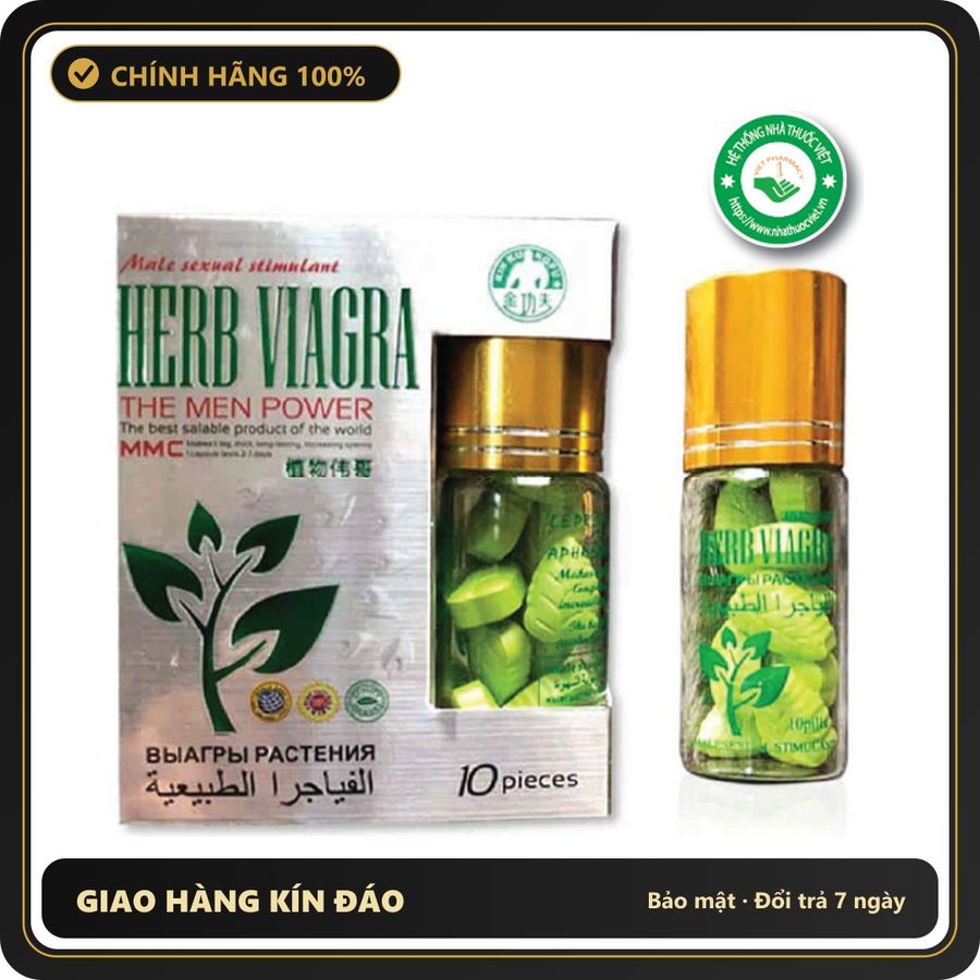 (Che Tên) Viên Uống Herb Viagraa Kin Ku Ngfu 529891 Cao Cấp Bảo Đảm