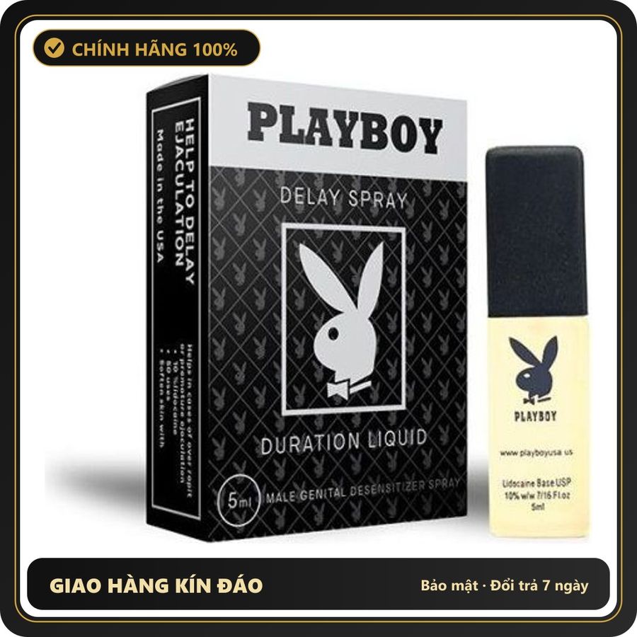 (Che Tên) Xịt Khử Mùi Laura PlayBoy Black 5ml Cao Cấp Bảo Đảm