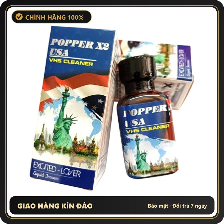 (Che Tên) Popper X2 USA Excited Lover 30ml Tăng Hưng Phấn Không Cồn 533062 Giao Nhanh Toàn Quốc