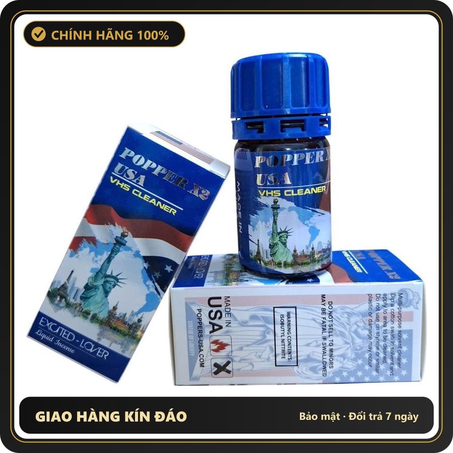 (Che Tên) Popper X2 USA Excited Lover 40ml Tăng Hưng Phấn Không Cồn Bảo Mật Tuyệt Đối