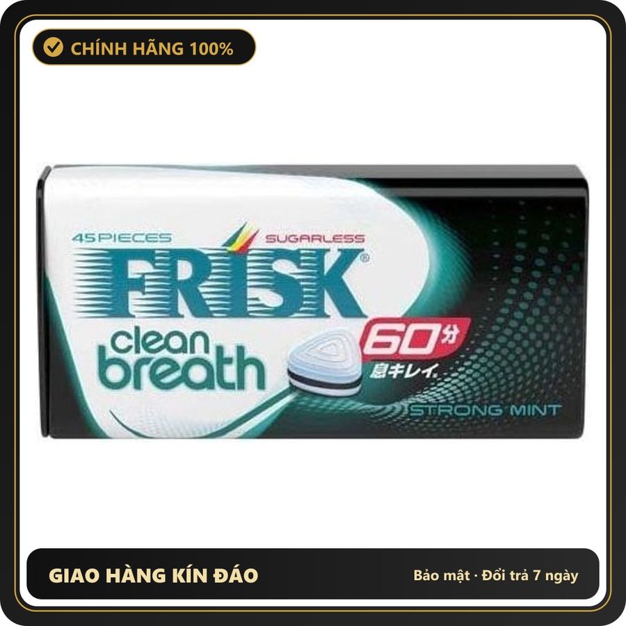 (Che Tên) Kẹo Ngậm Bạc Hà The Mát Frisk Neo Peppermint Clean Breath 45 viên 547188 Bảo Mật Tuyệt Đối