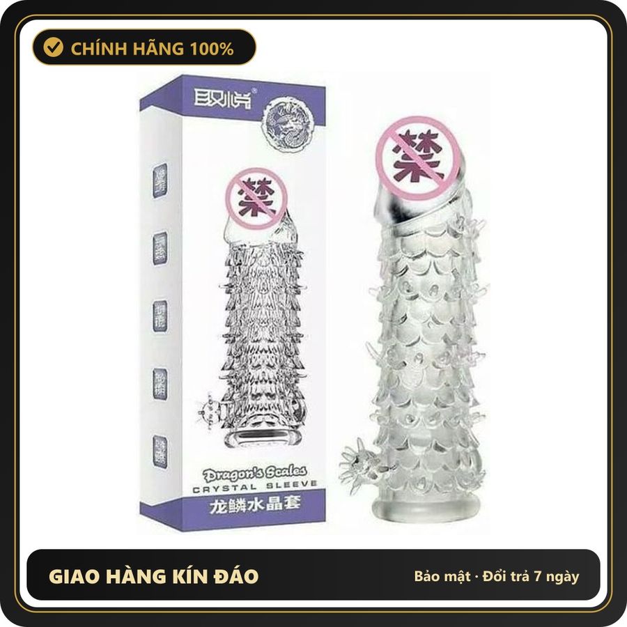(Che Tên) Bao Cao Su Aichao Đôn Dên Vẩy Cá Siêu Mềm Tăng Kích Thước 547207 Hỗ Trợ 24/7
