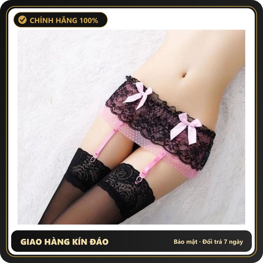 (Che Tên) Kẹp Vớ Lưới Hồng Nơ Thời Trang - Phụ Kiện Giữ Vớ Chắc Chắn, Năng Động, Điểm Nhấn Dễ Thương Cho Outfit Của Bạn - Hàng Mới Về