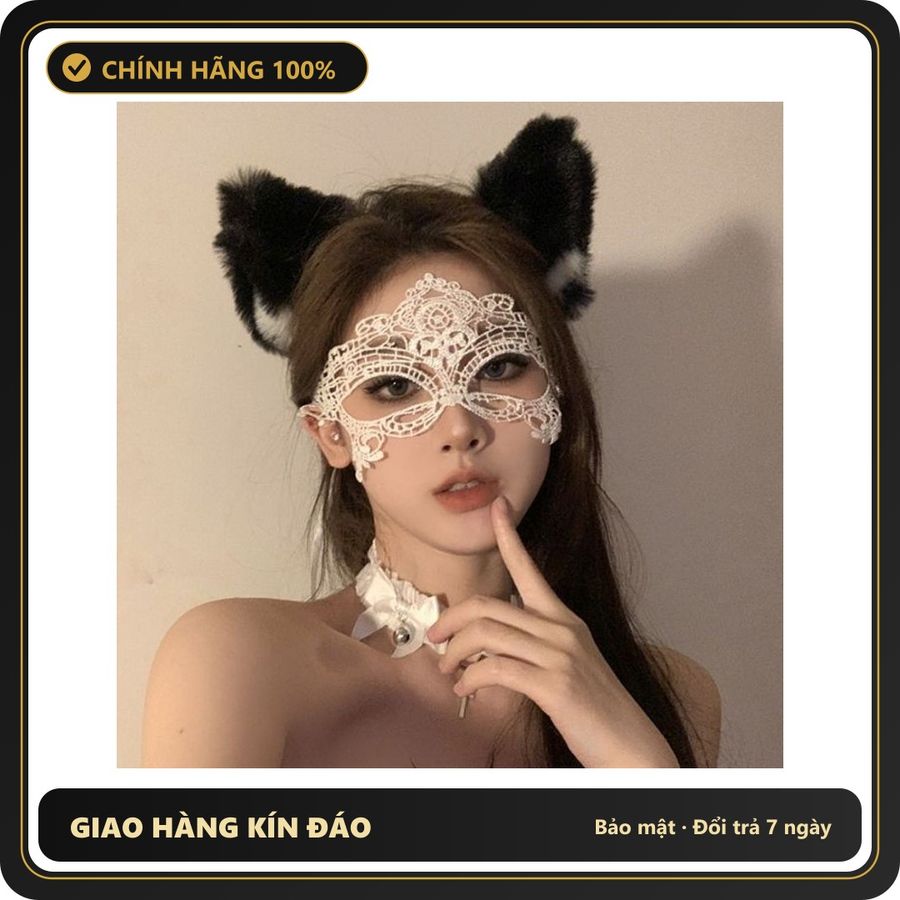 (Che Tên) Mặt Nạ Lưới Sexy cho Đồ Hóa Trang Nữ - Phụ Kiện Quyến Rũ Độc Đáo để Tỏa Sáng Trong Mọi Bữa Tiệc và Sự Kiện Bảo Mật Tuyệt Đối