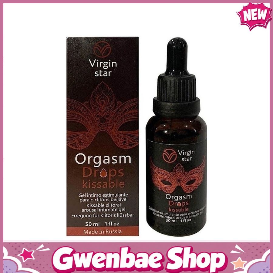 Virgin Star Orgasm Drops Kissable - Gel cho nữ chai 30ml - Gwen Shop Chính Hãng