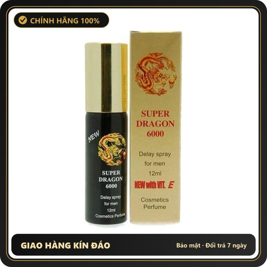 (Che Tên) Xịt Đức Super Dragon 6000 – Kéo Dài Thời Gian – 12ml 560462 Hỗ Trợ 24/7