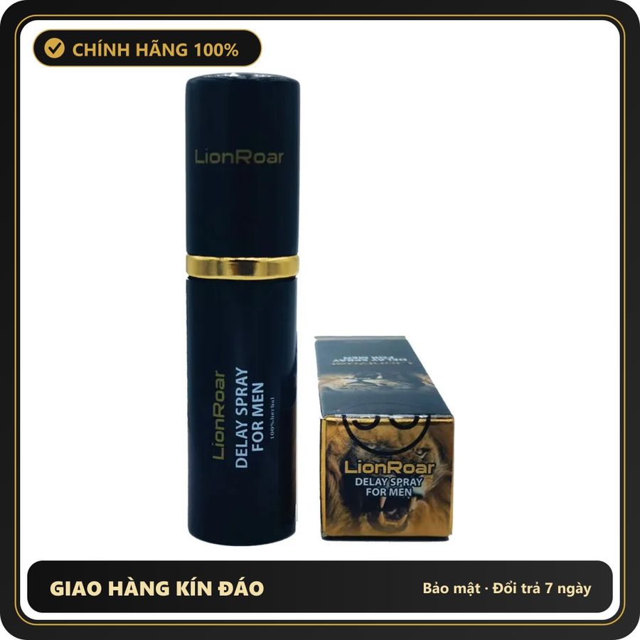(Che Tên) Xịt Lion Roar – Kéo Dài Thời Gian – 10ml 560967 Hộp Trắng Kín