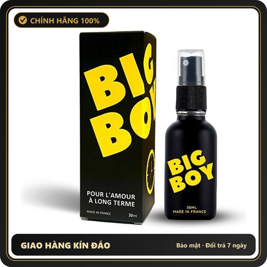 (Che Tên) Xịt Pháp Big Boy – Kéo Dài Thời Gian – 30ml 560990 Cao Cấp Bảo Đảm