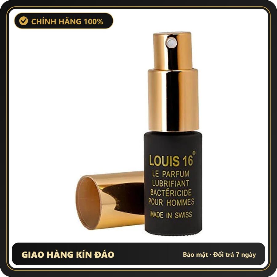 (Che Tên) Xịt Thụy Điển Louis 16 – Kéo Dài Thời Gian – 10ml 560995 Bảo Mật Tuyệt Đối
