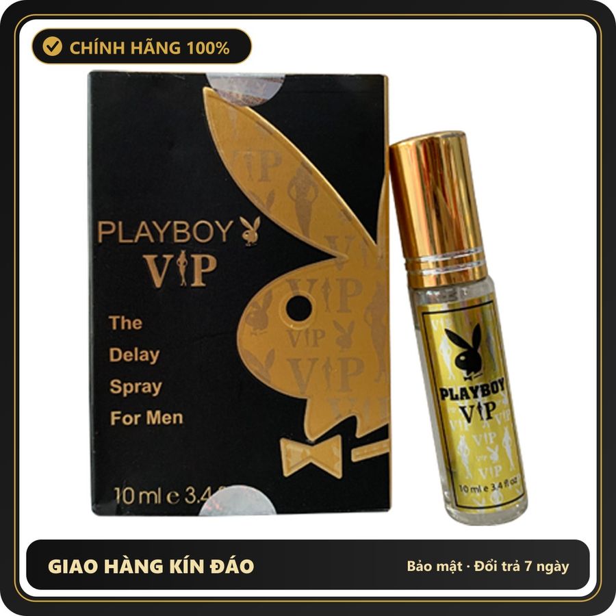 (Che Tên) Xịt UK Playboy Vip – Kéo Dài Thời Gian – 10ml 561005 Cao Cấp Bảo Đảm
