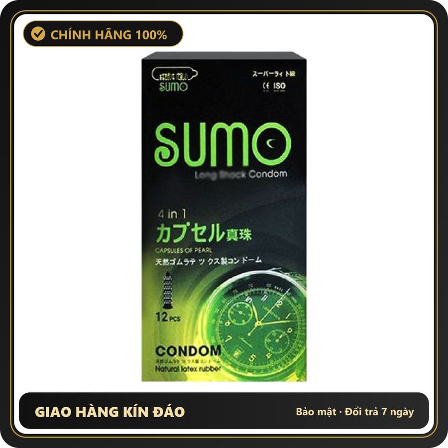 (Che Tên) Bao Cao Su Sumo Nhật Bản 4in1 Có Gai 565040 - Hàng Mới Về