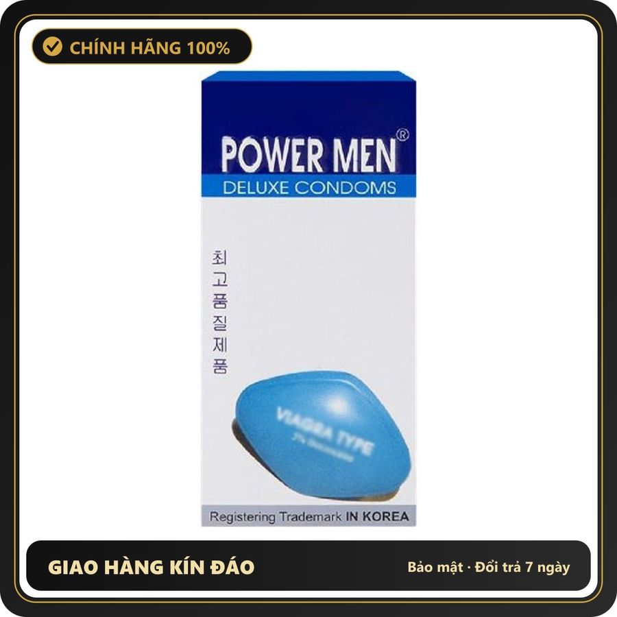 (Che Tên) Bao Cao Su PowermenType Siêu Mỏng Kéo Dài Thời Gian 567906 Bảo Mật Tuyệt Đối