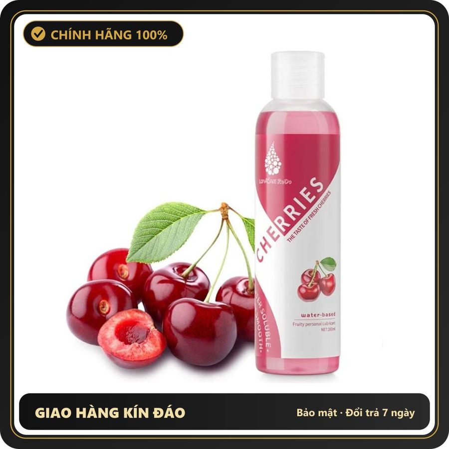 (Che Tên) Gell Bôi Trơn Lovcae Rodo Cherry 200ml Hương Cherry Thơm Mát 568674 Bảo Mật Tuyệt Đối