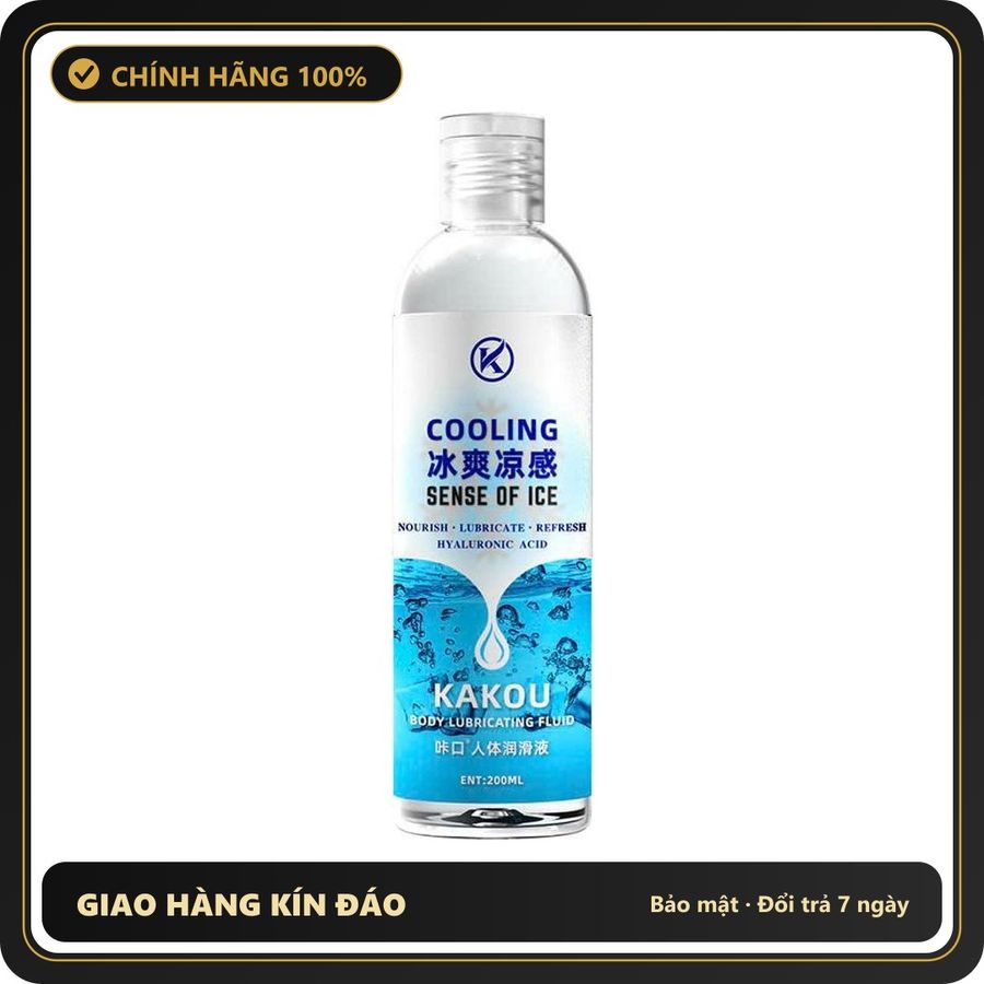 (Che Tên) Gell Bôi Trơn Kakou Cooling 200ml Mát Lạnh Tươi Mát - Hàng Mới Về
