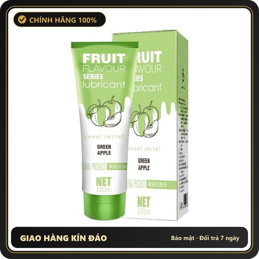 (Che Tên) Gell Bôi Trơn Olo Fruit Flavour Series Lubricant – Hương Táo 120ml Chuẩn Auth