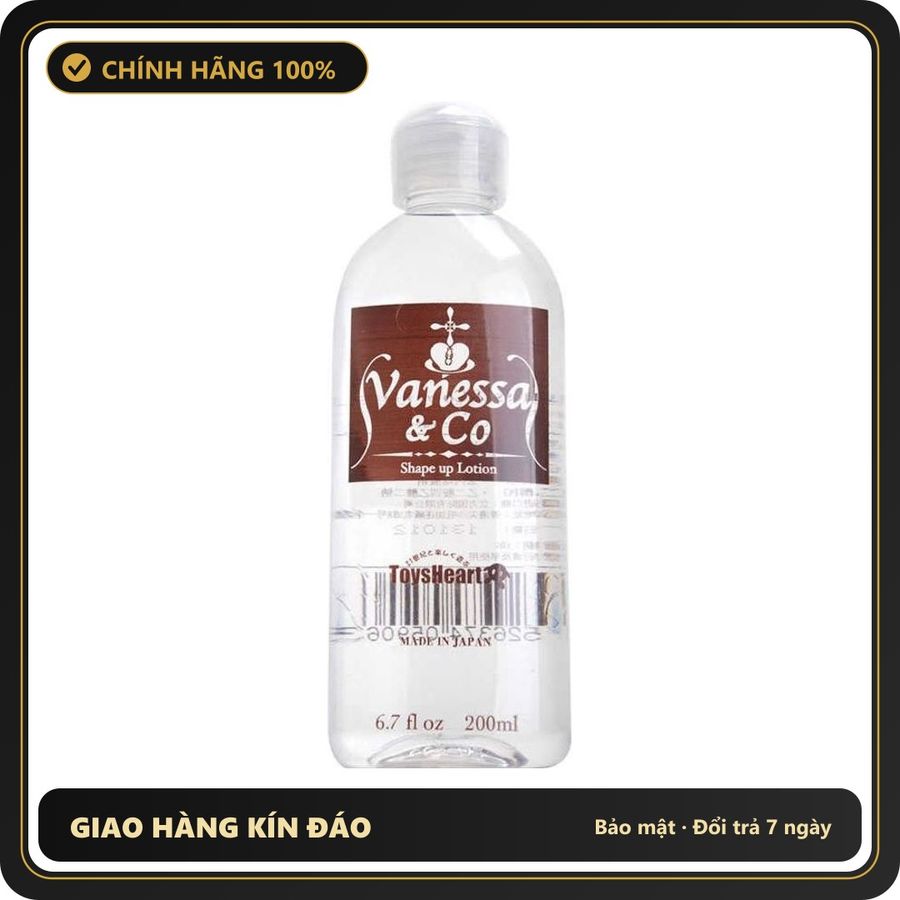 (Che Tên) Gell Bôi Trơn Siêu Mượt, Cấp Ẩm Cao – Vanessa & Co – Chai 200ml Bảo Mật Tuyệt Đối