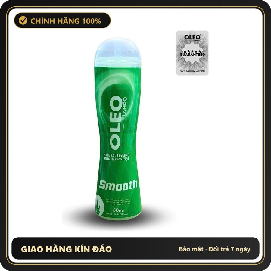 (Che Tên) Gell Bôi Trơn Nha Đam Oleo Lampo Smooth Giảm Đau Rát 569078 Hỗ Trợ 24/7