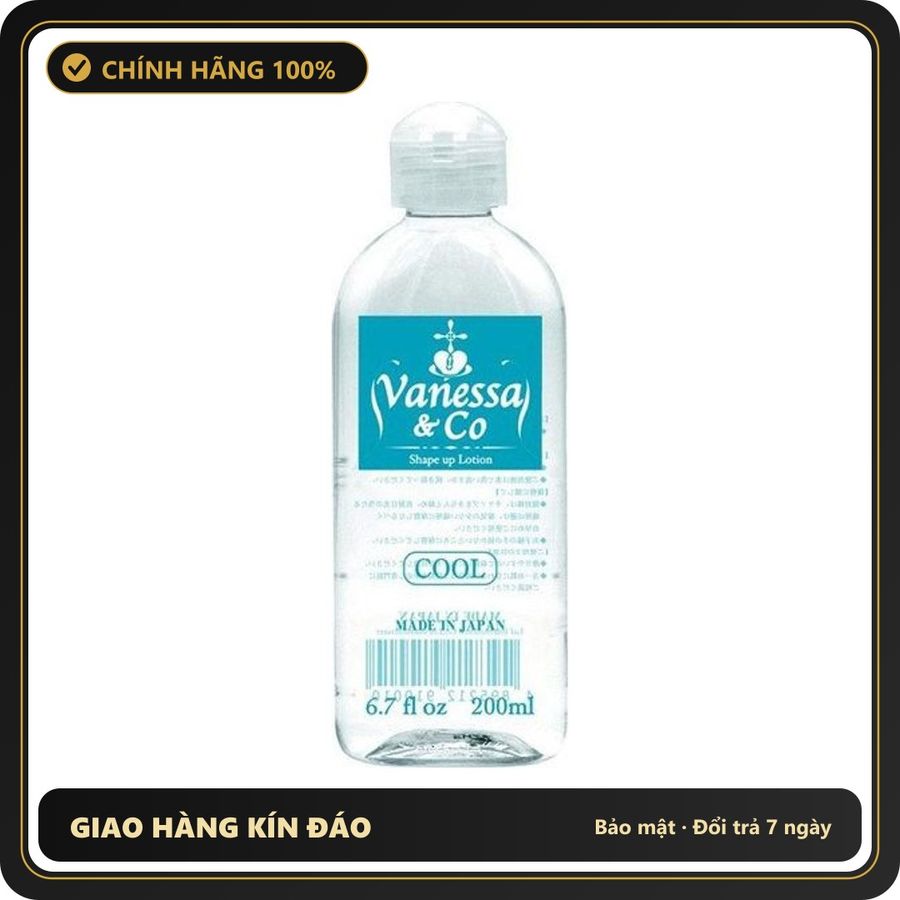 (Che Tên) Gel Bôi Trơn Mát Lạnh Vanessa & Co Cool Mẫu Mới 200ml Chuẩn Auth