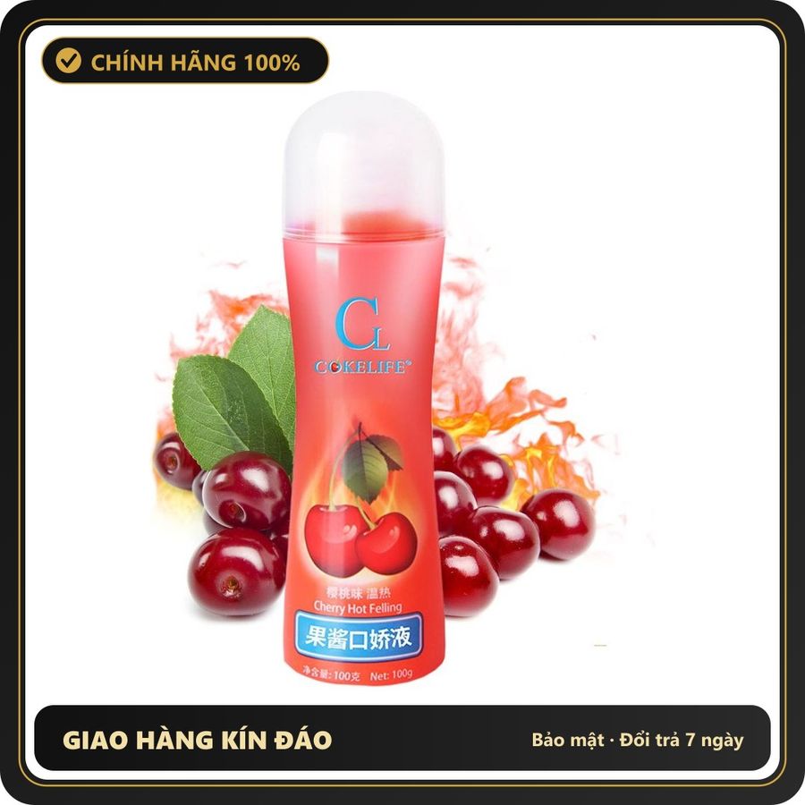 (Che Tên) Gell Bôi Trơn COKELIFE Hương Cherry Đem Đến Sự Mượt Mà Hỗ Trợ 24/7