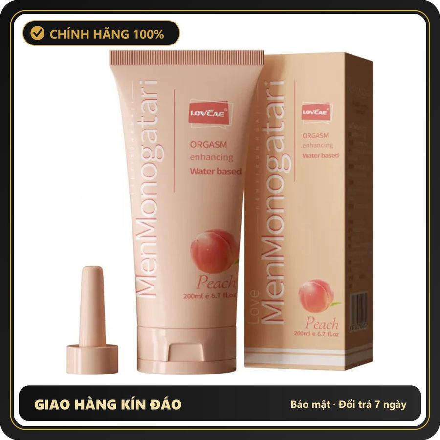 (Che Tên) Gell Bôi Trơn MenMonogatari Hương Đào 200ML 572488 Chuẩn Auth