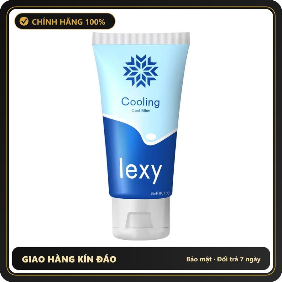 (Che Tên) Gell Bôi Trơn Lexy Cooling Bạc Hà Mát Lạnh Chai 55ml 572506 Chuẩn Auth