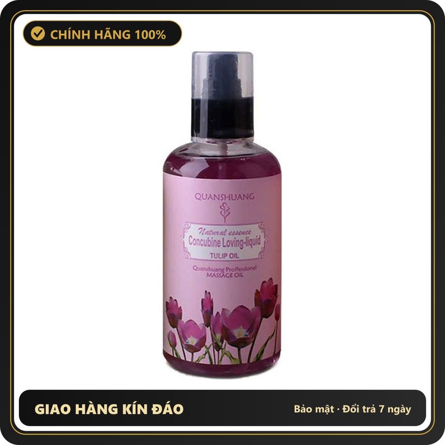 (Che Tên) Tinh Dầu Massage Quanshuang Hương Tulip Thư Giãn & Kích Thích Chai 300ml 572833 Chuẩn Auth