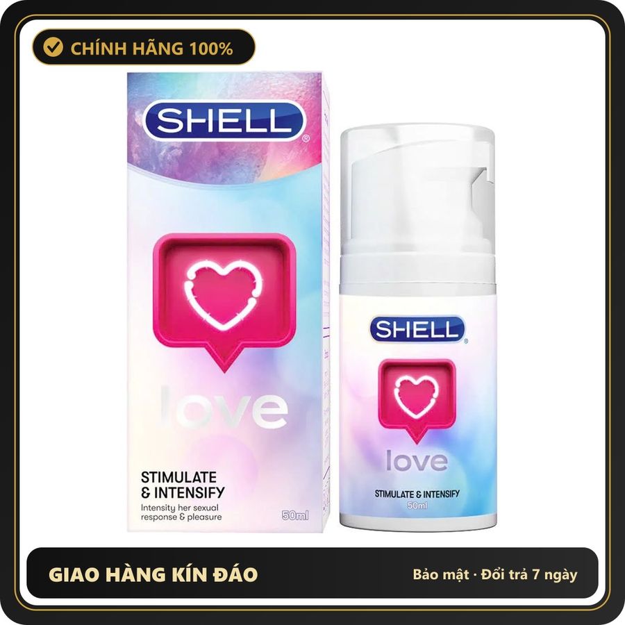 (Che Tên) Gell Bôi Trơn Shell Love Pink Se Khít Âm Đạo Và Tăng Khoái Cảm Nữ Chai 50ml Hỗ Trợ 24/7