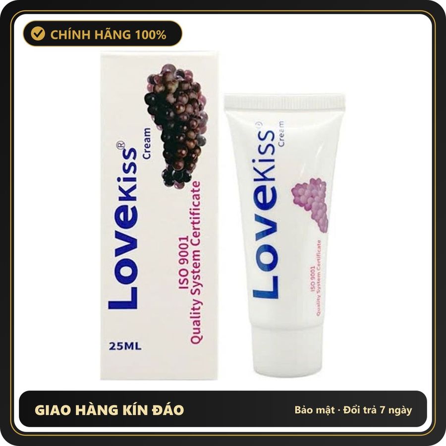 (Che Tên) Gell Bôi Trơn Love Kiss Nho Đen 25ml 575995 - Hàng Mới Về